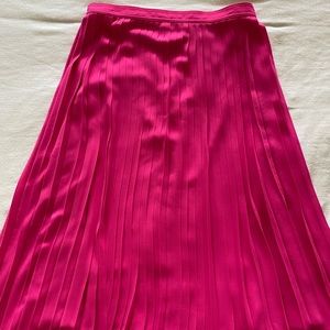 NWT J.Crew Pleated Midi Skirt